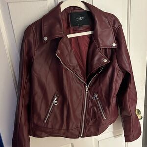 Torrid Maroon Pleather Jacket